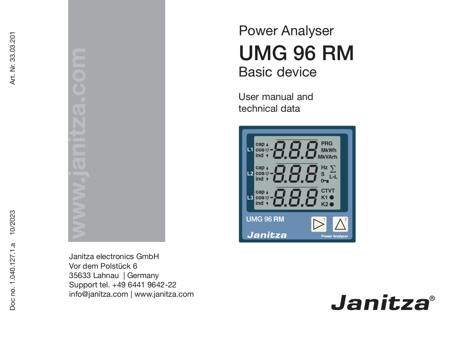 UMG_96RM_User_manual安装调试说明书手册