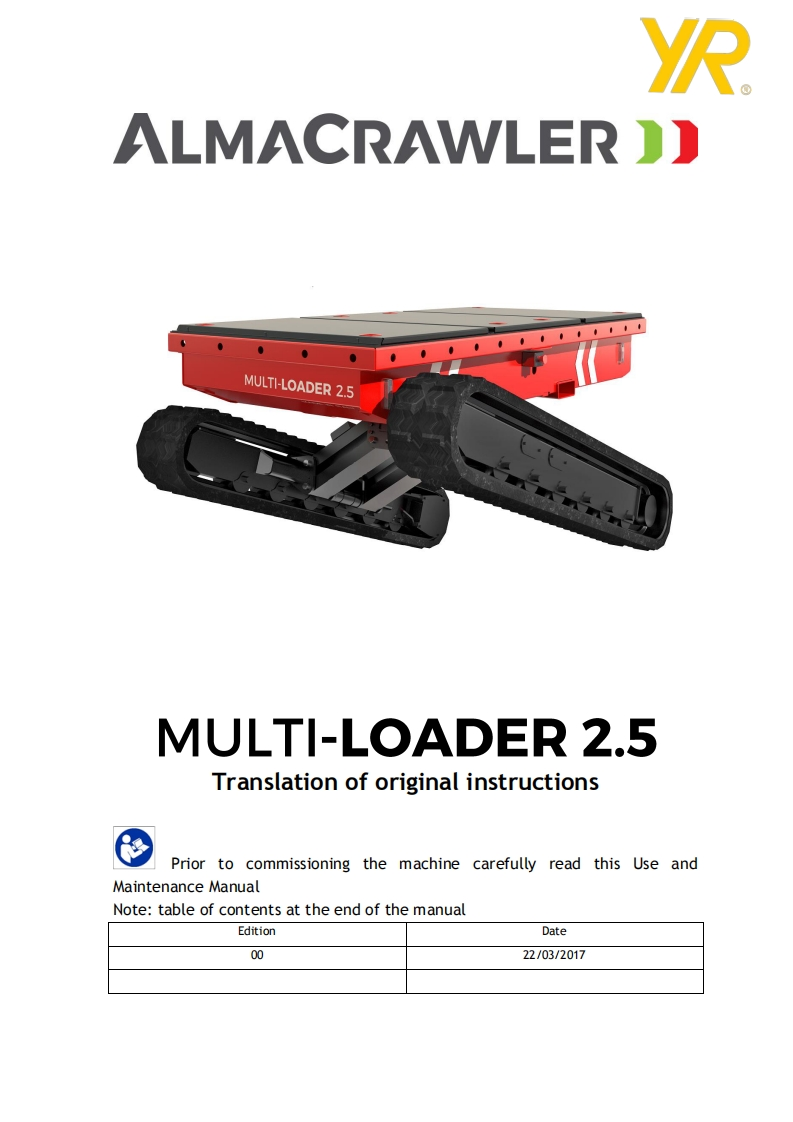 UM_MUTILOADER25_Operator_ManualEN操作说明书手册