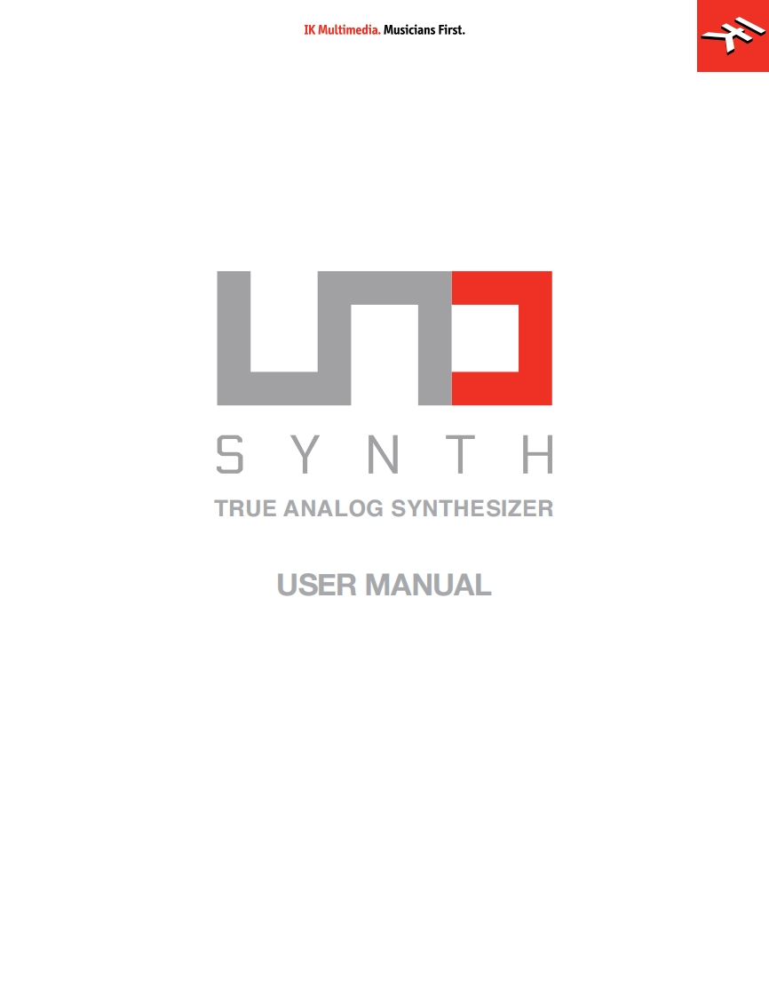 UNO_Synth_User_Manual使用操作说明书手册