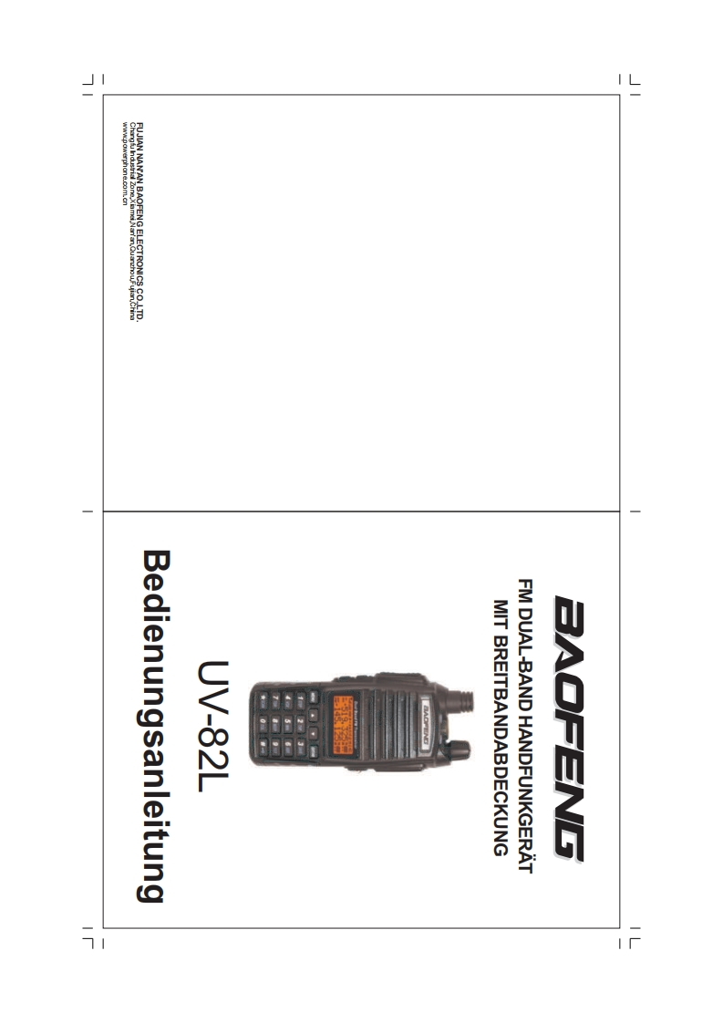 UV-82L-Deutsch操作说明书手册