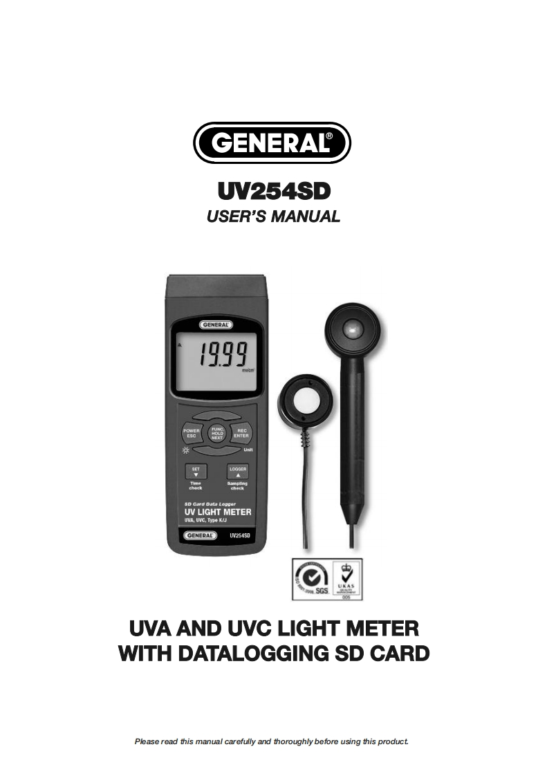 UV254SD-手册说明书指南