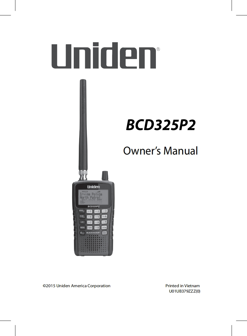 Uniden_BCD325P2_用户使用操作说明书手册
