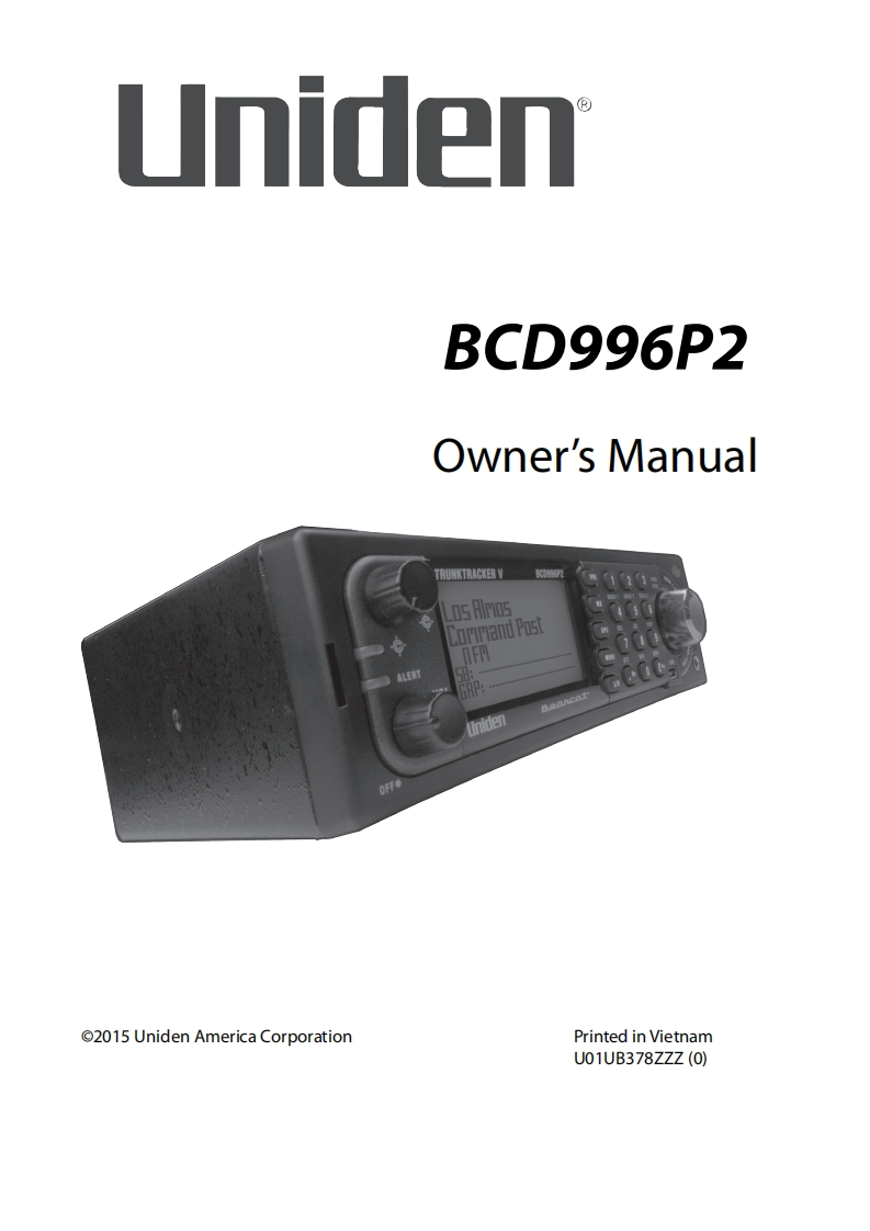 Uniden_Bearcat_BCD996P2_Manual操作说明书手册