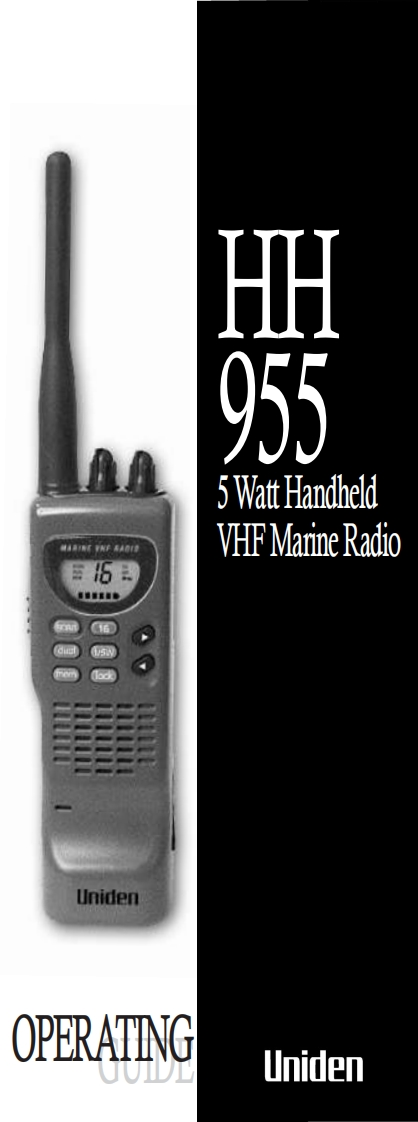 Uniden_HH955-(Manual操作说明书手册)