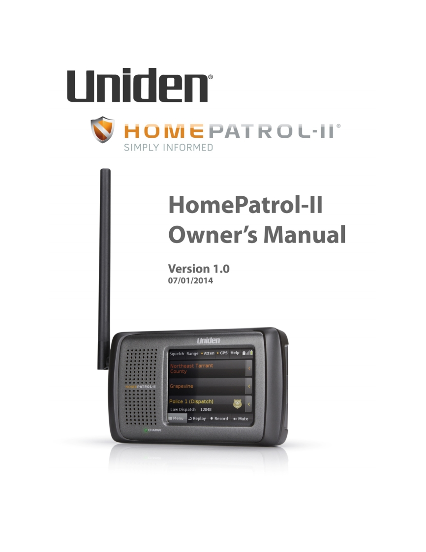 Uniden_HomePatrol-2_(Manual操作说明书手册)