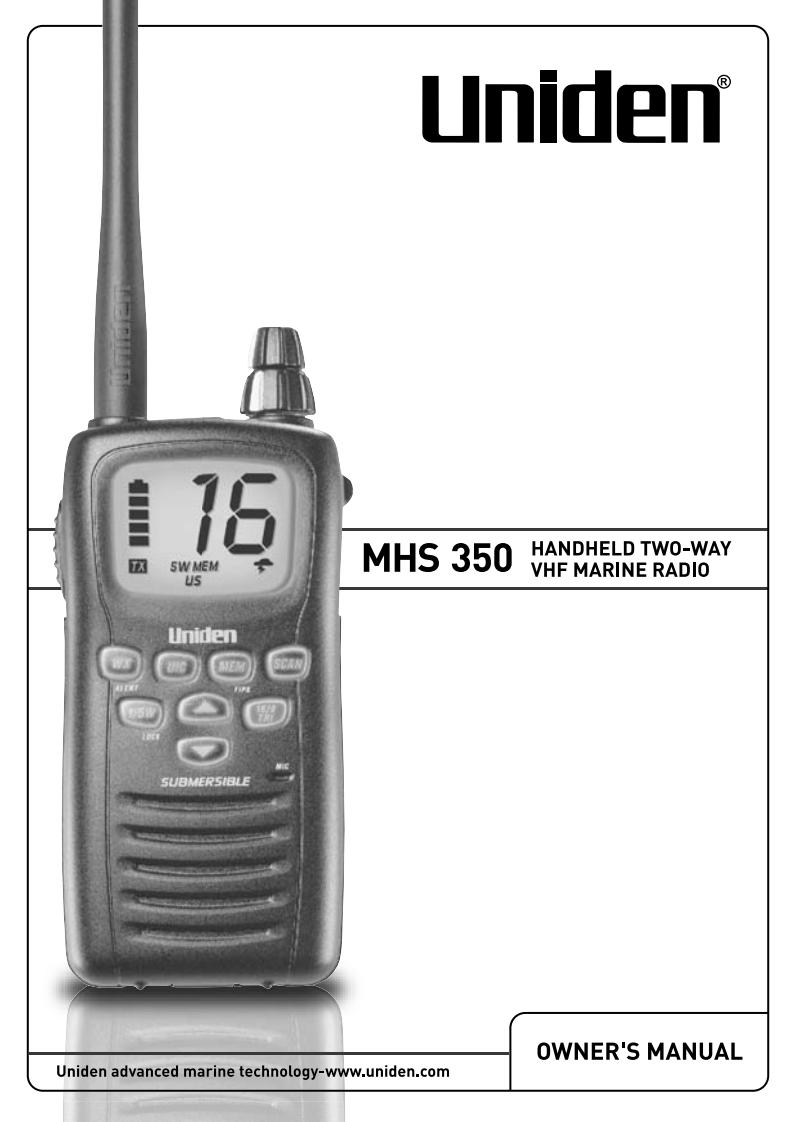 Uniden_MHS350_Manual操作说明书手册