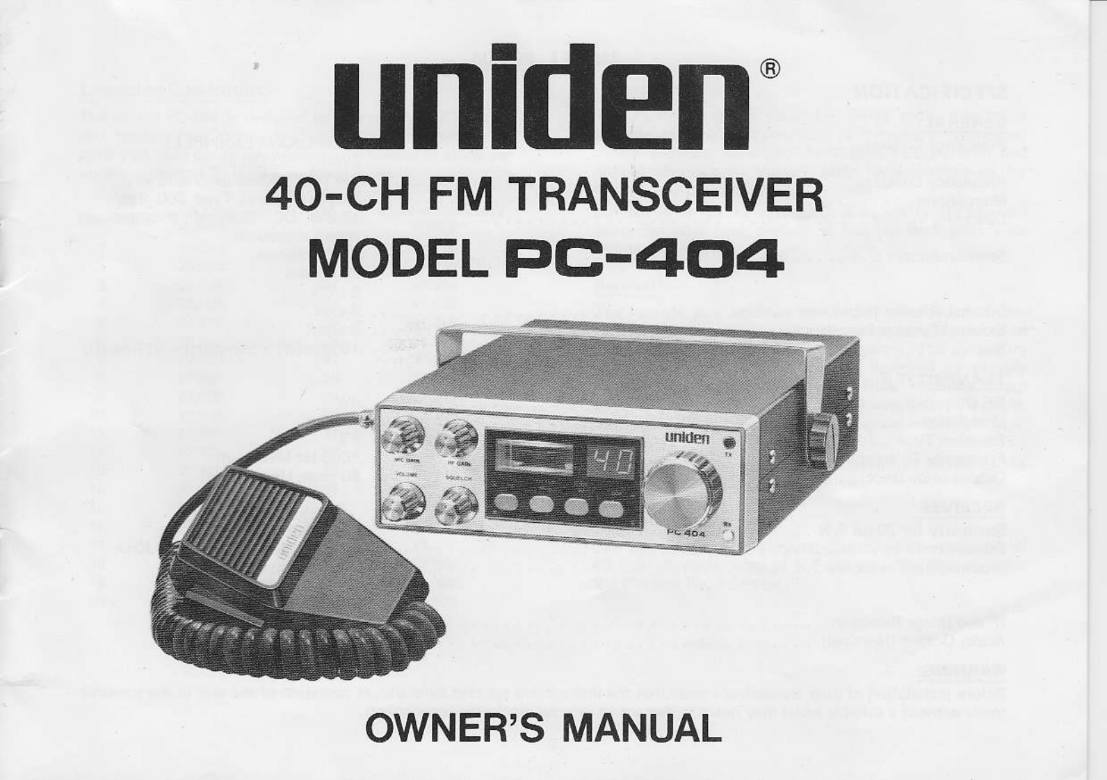 Uniden_PC-404_(Manual操作说明书手册)