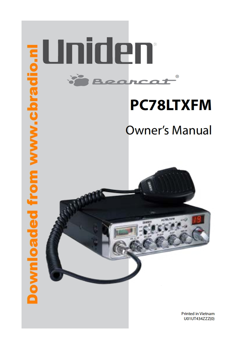 Uniden_PC78LTXFM_使用说明书手册