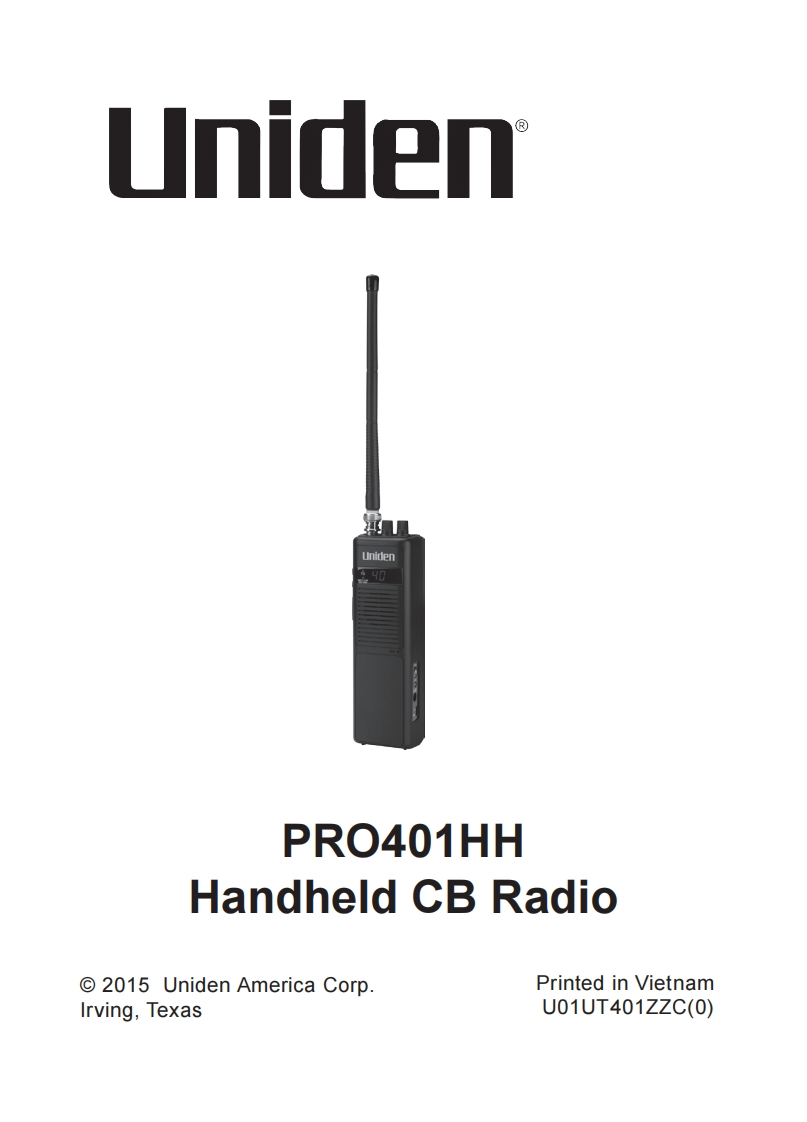 Uniden_PRO401HH_Manual用户使用操作说明书手册