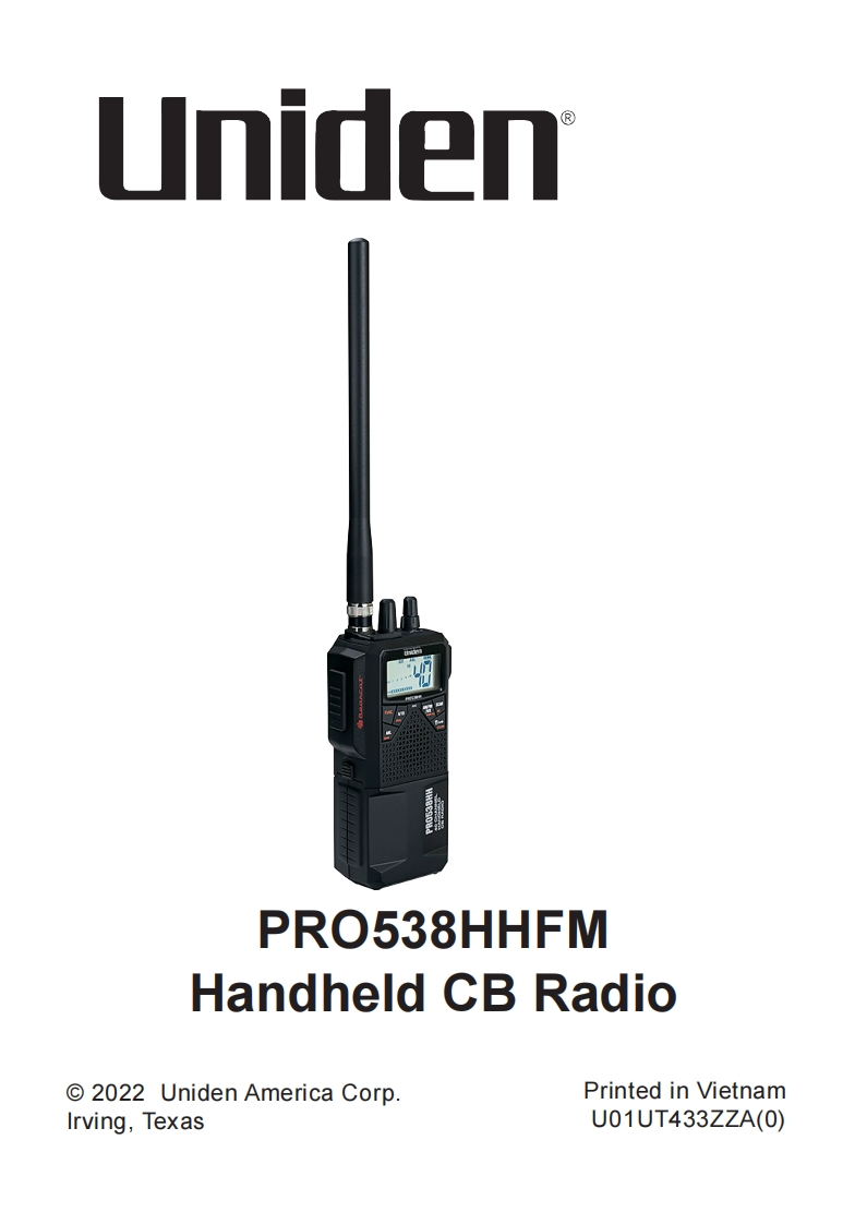 Uniden_PRO538HHFM_用户使用操作说明书手册
