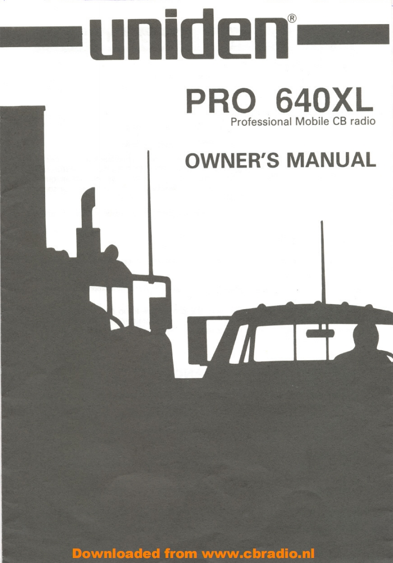 Uniden_PRO640XL_使用说明书手册