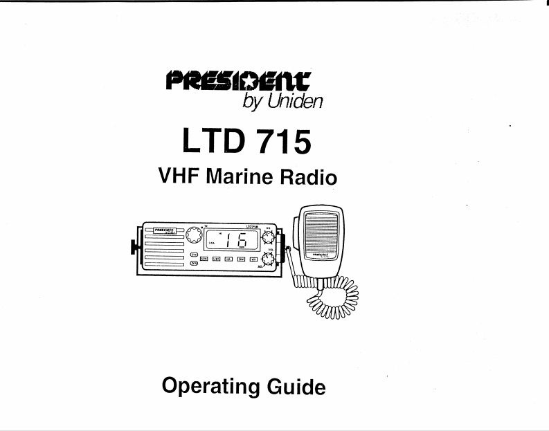 Uniden_President_LTD715_Manual操作说明书手册