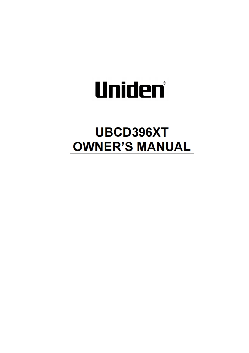 Uniden_UBCD396XT_(Manual操作说明书手册)