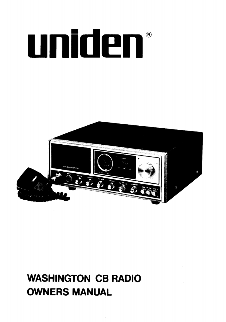 Uniden_Washington_(Manual操作说明书手册)