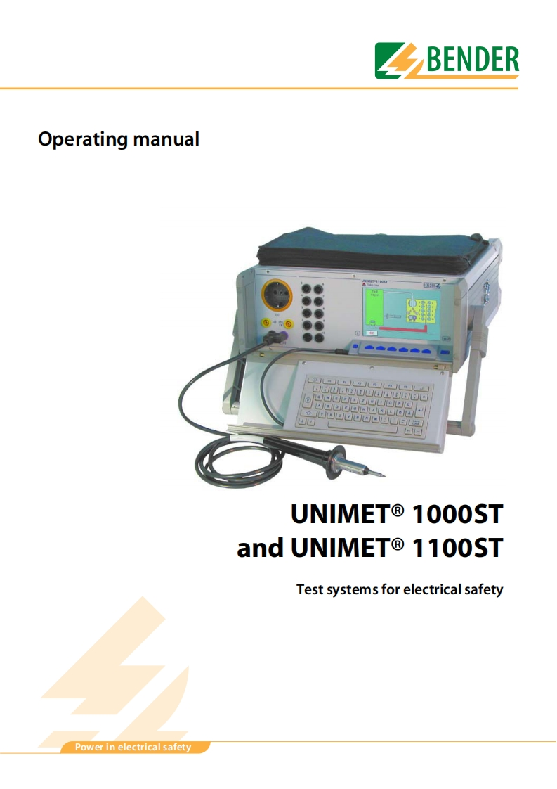 Unimet1100_操作说明书手册_english