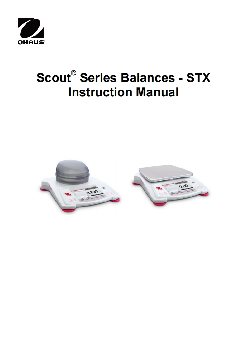 User-用户操作说明书手册-For-STX-Precision-Balance