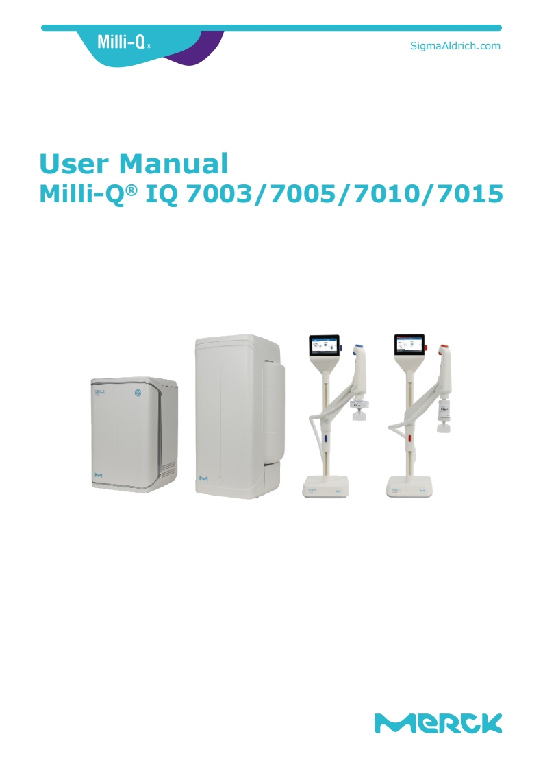 User-用户操作说明书手册-for-the-MilliQ-IQ7003