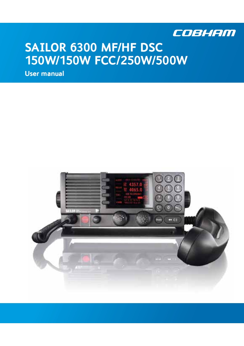 User_操作说明书手册_SAILOR_6301_MF-HF_Control_Unit_98-131070.pdf