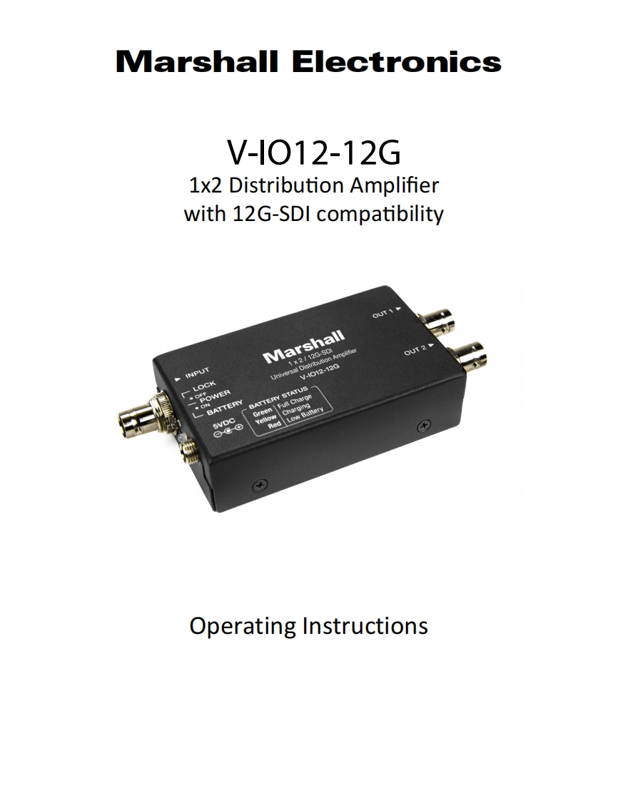 V-IO12-Distribution-Amplifier-使用说明书手册