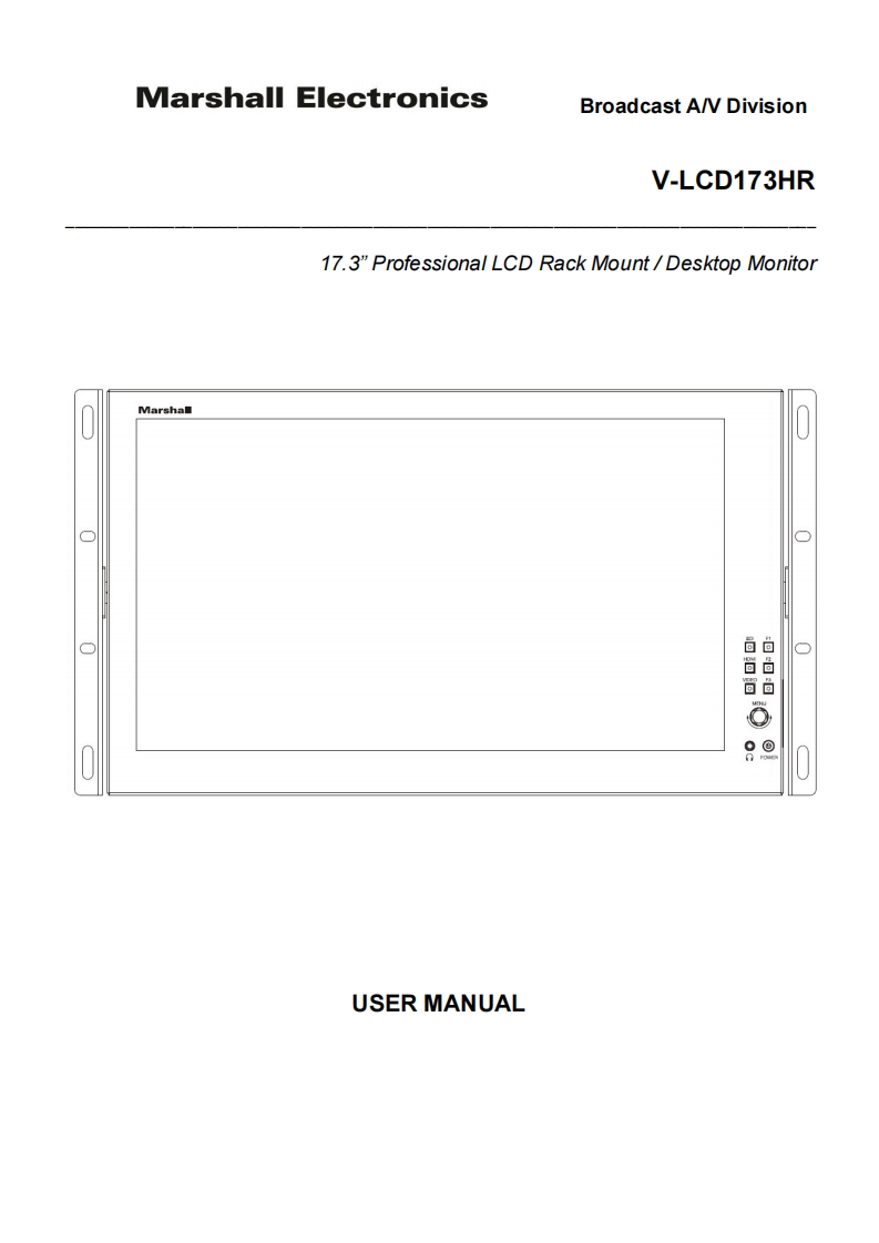 V-LCD173HR_使用说明书手册