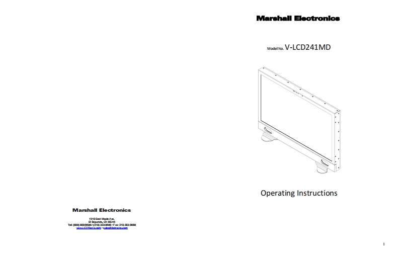 V-LCD241MD_使用说明书手册