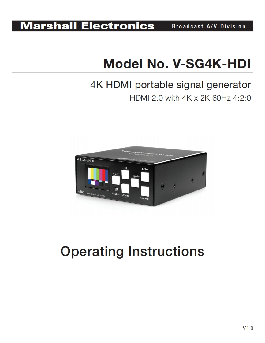 V-SG4K-HDI_使用说明书手册-web