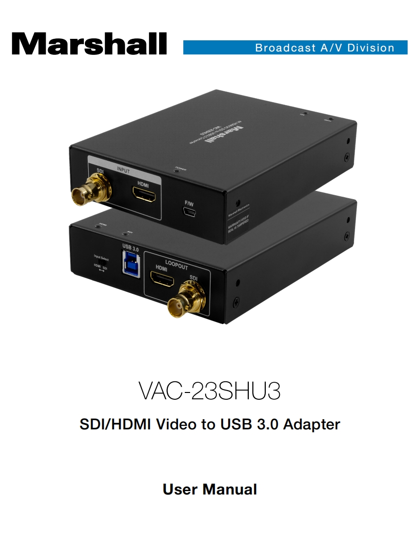 VAC-23SHU3-使用说明书手册