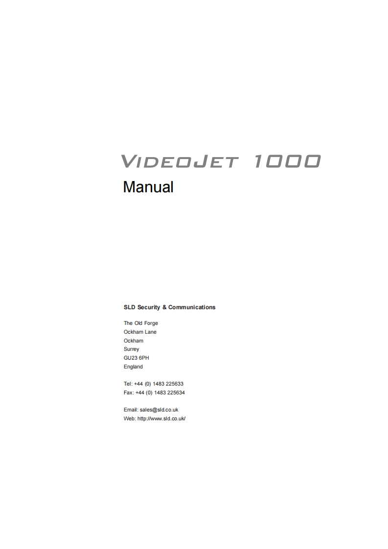 VCS-VideoJet-1000-User-Manual操作说明书手册新质力文库 - 聚焦新质生产力发展的数字化知识库_行业洞察 / 理论成果 / 实践指南免费下载新质力文库