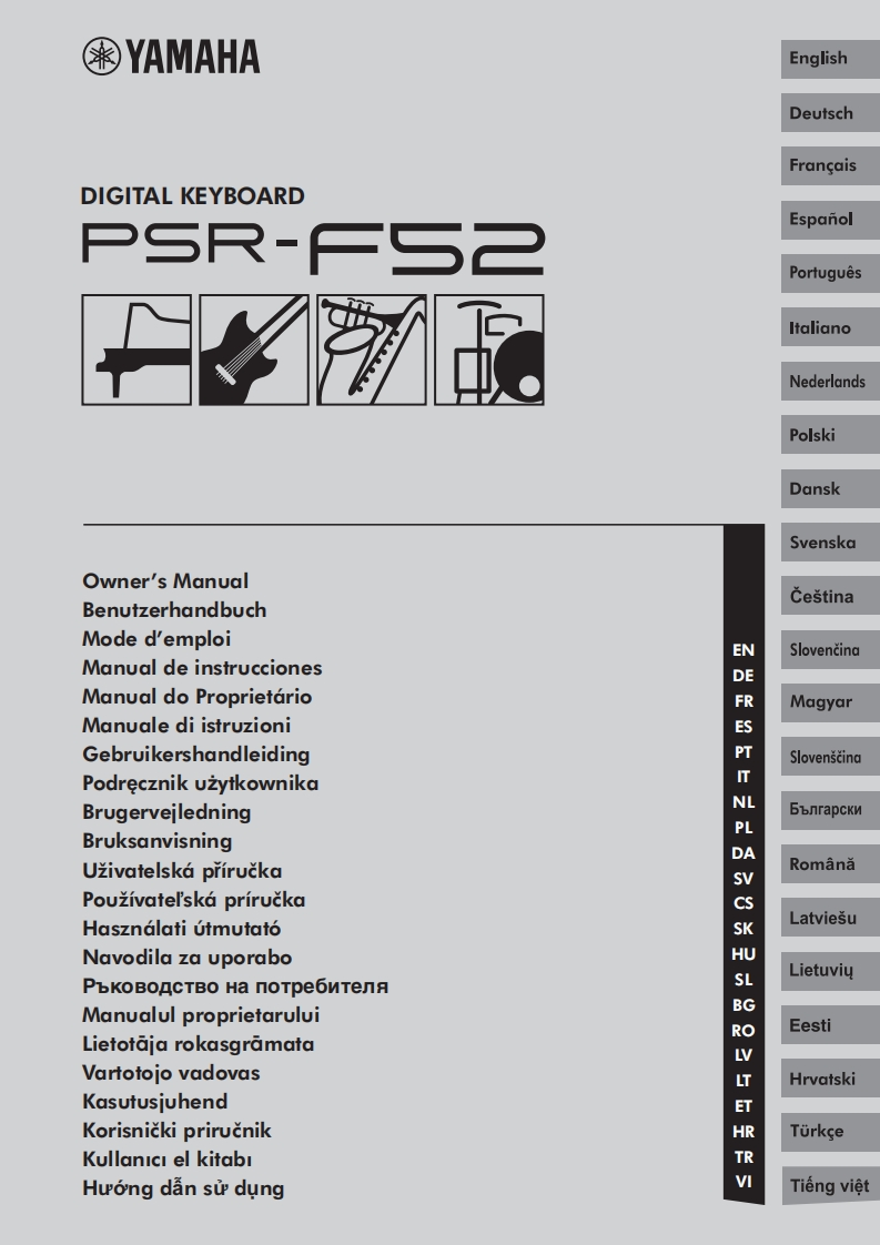 VEJ1990_PSR-F52_使用说明书手册_En_D0