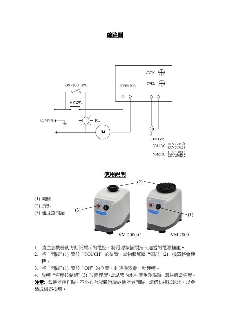 VM-2000andVM-2000-C-202012(含維修手冊)