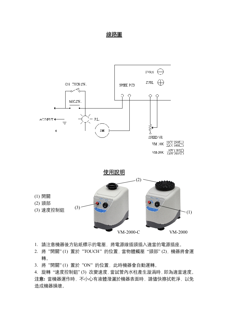 VM-2000andVM-2000-C-202012(含維修手冊)