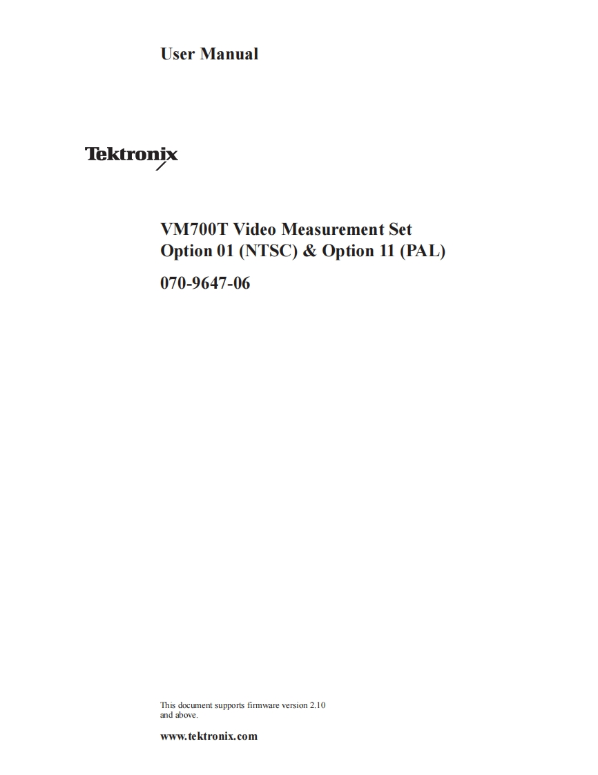 VM700T_01_11_UM操作说明书手册