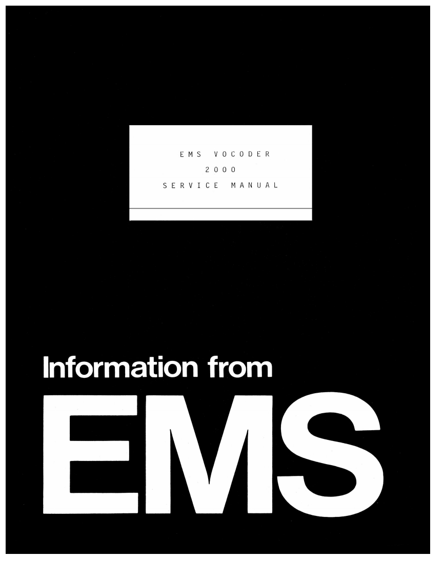 VOCODER-2000_维修手册电器原理图