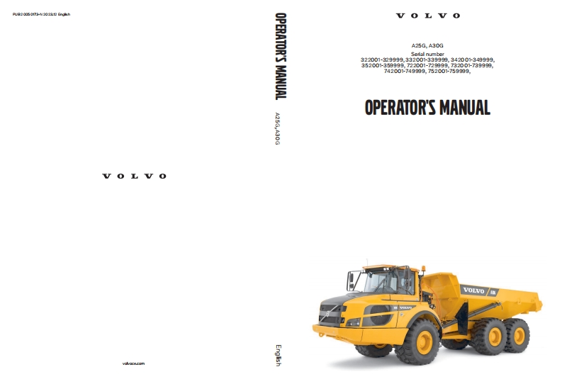 VOLVO-A30G-Operators-manual驾驶操作与维修保养说明书手册