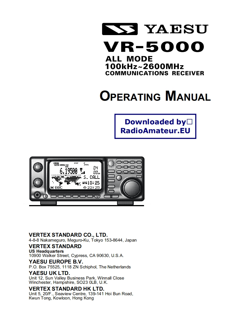 VR-5000_user操作说明书手册