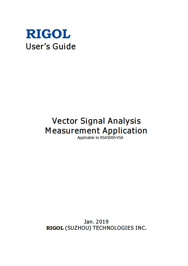 VSA_UserGuide操作说明书手册_EN
