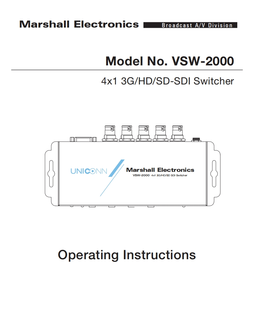 VSW-2000_使用说明书手册