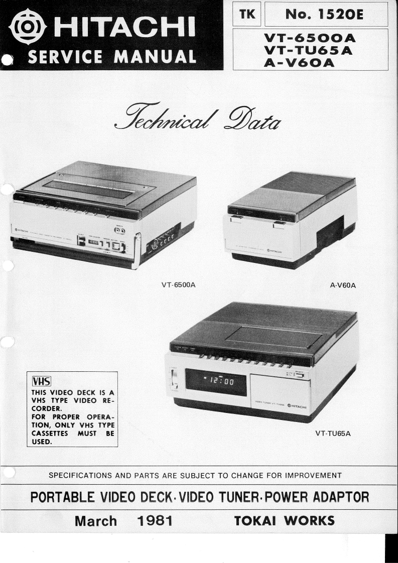 VT-6500A-SM-service-manual维修手册
