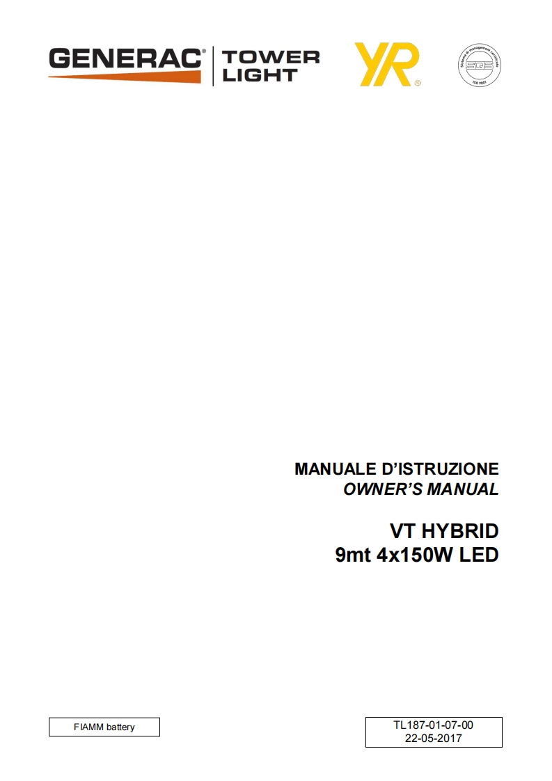 VT-HYBRID-BATTERY-LED-150W-Parts-Manual-NEW操作说明书手册