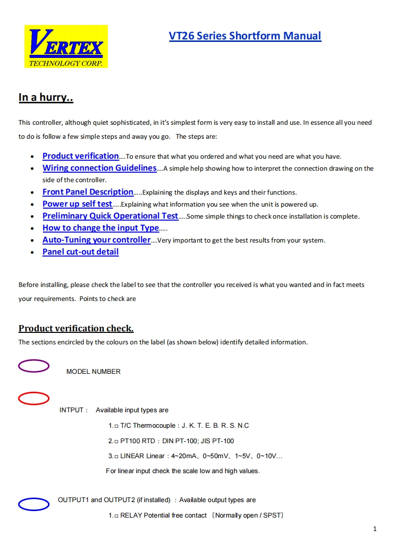 VT26_Shortform_manual使用说明书手册