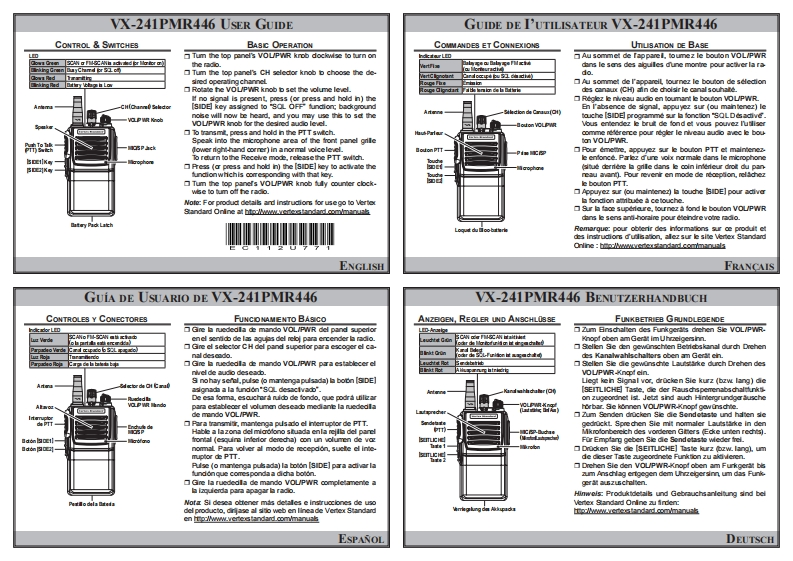 VX-241PMR446_操作说明书手册_EC112U771