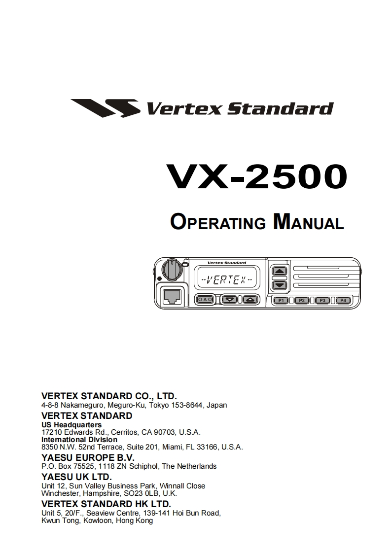 VX-2500_操作说明书手册