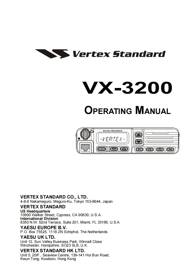 VX-3200-USA_操作说明书手册_EN