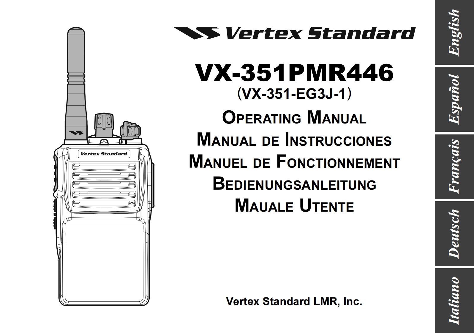 VX-351PMR446_操作说明书手册_EC083U764