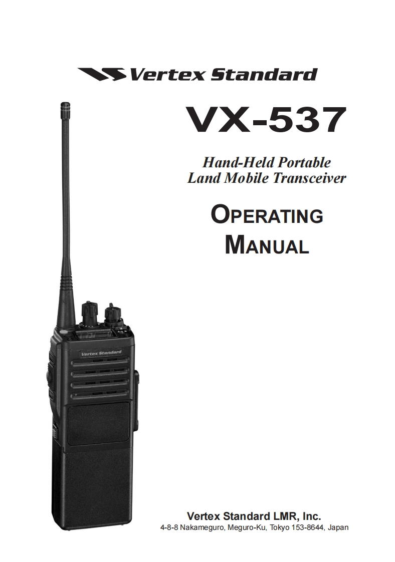 VX-537_操作说明书手册_ENG_EC052U105