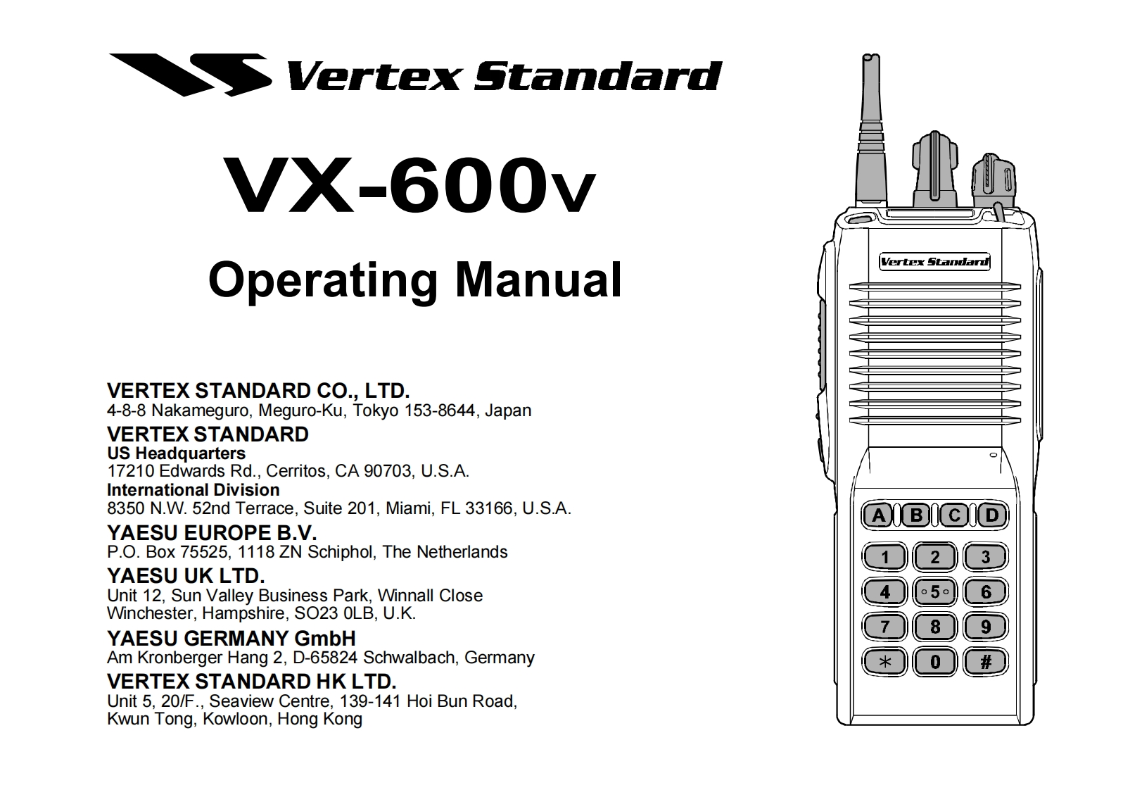 VX-600V操作说明书手册-找手册网