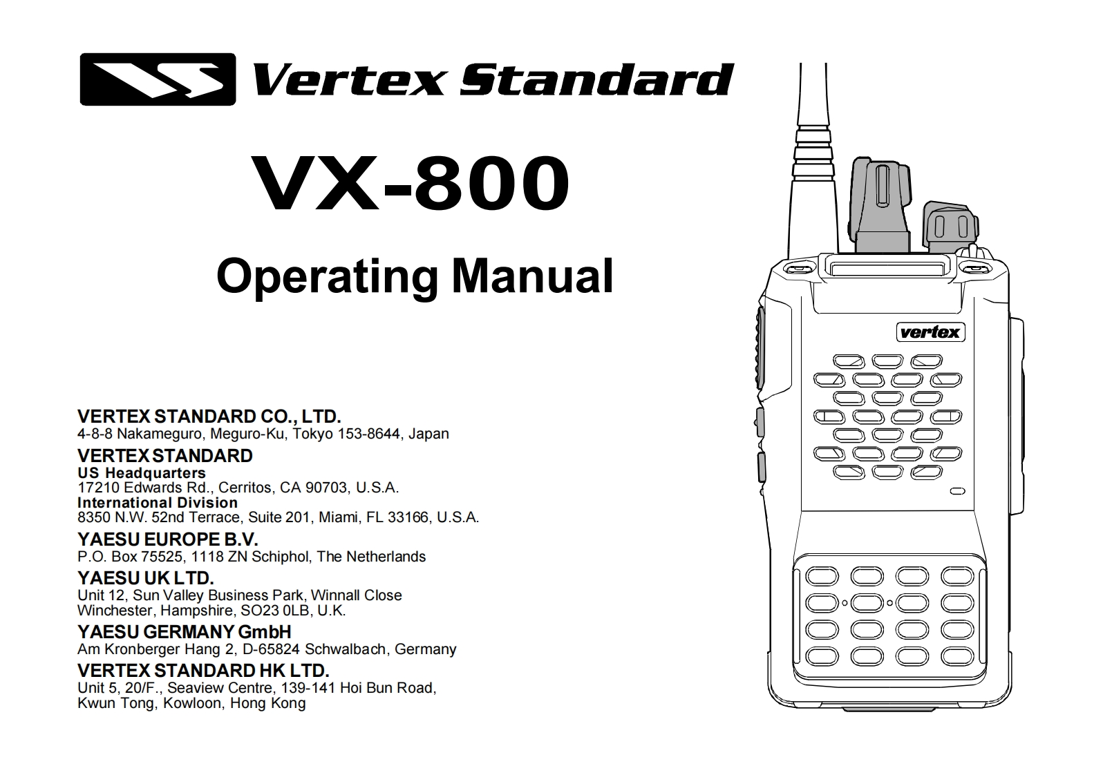 VX-800操作说明书手册-找手册网