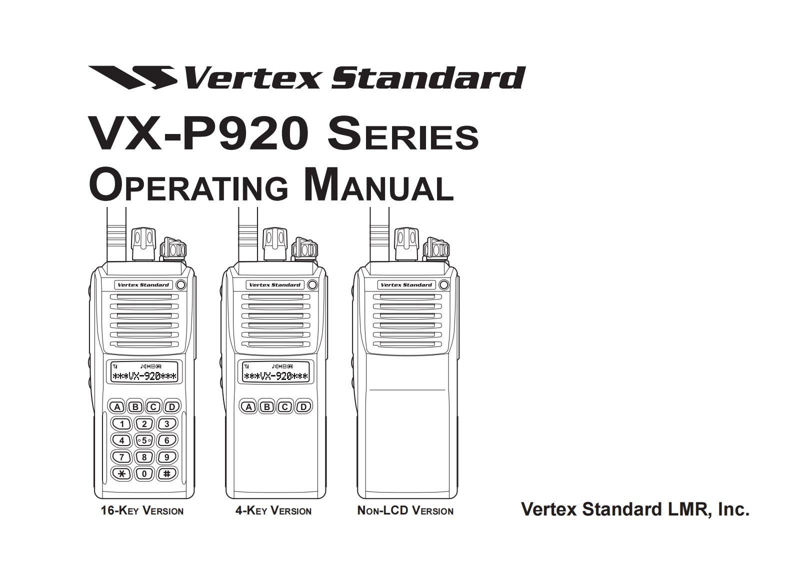 VX-P920_操作说明书手册_ENG_EC033N265