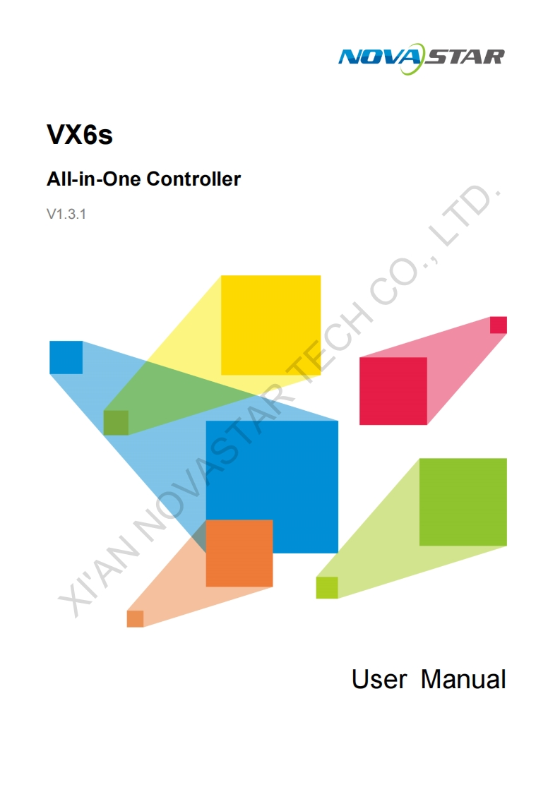 VX6s-All-in-One-Controller-操作说明书手册-V1.3.1