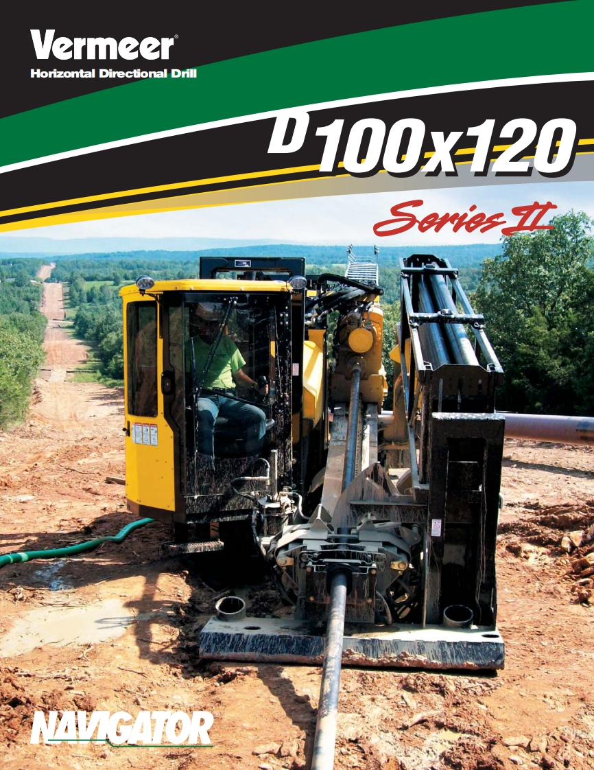 Vermeer-D100x120-Series-II-Navigator操作与维修零部件手册